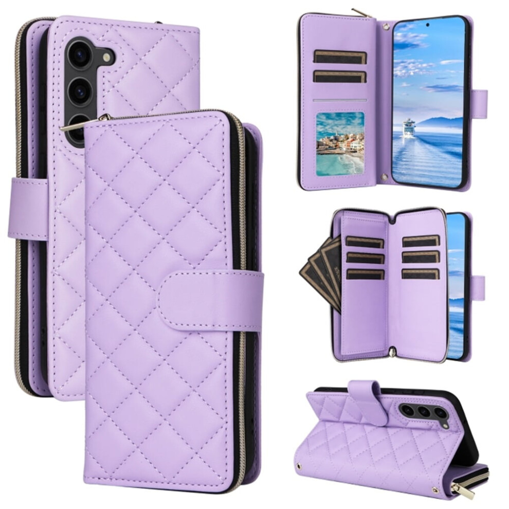 Samsung Galaxy S23+ 5G Magnetic Flip Wallet Case Purple 9170372635924