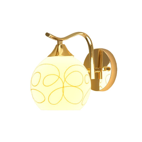 Gold LED Wall Sconce Model 111V-240V, 13x16cm 2