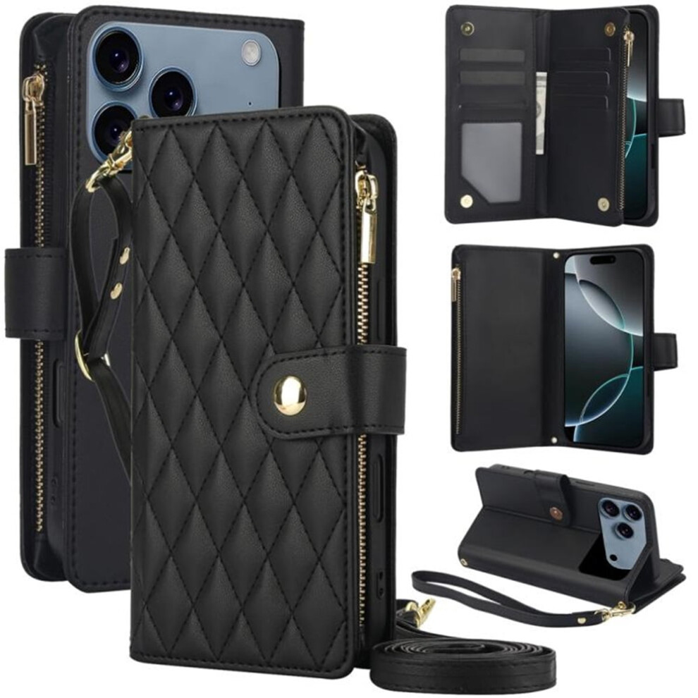 Rfid-Blocking Flip Wallet Case For Iphone 17 Pro 6.3 Inch 9130661369206