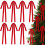 Laços de Natal de veludo, 23,5 x 15,5 polegadas (60 x 39 cm), 12 peças 1