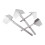 4 Pieces Drywall Corner Tool Hand Trowel Plastering Scraper Rustproof Steel for Inside Outside Corner Finishing 1