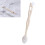 Dual Head Shoe Brush, Long Handle, Beige, 23.5cm 5