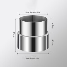 1PC Chimney Pipe Reducer Stainless Steel Flue Pipe Reducer Tubing Connector Chimney Adaptor ConversionJoint For Connecting Pipes