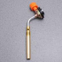 Brass Gas Burner with Hand Ignition, 4.2oz Portable Welding Torch for Camping and Welding Tasks