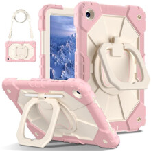 Robuuste schokbestendige hoes voor Samsung Galaxy Tab A11+ in roze.