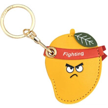 Leather Anti-Lost Keychain Casfor AirTags Tracker Holder, Anti-Drop Scratch Cute Keychain AirTag Holder for Men Women
