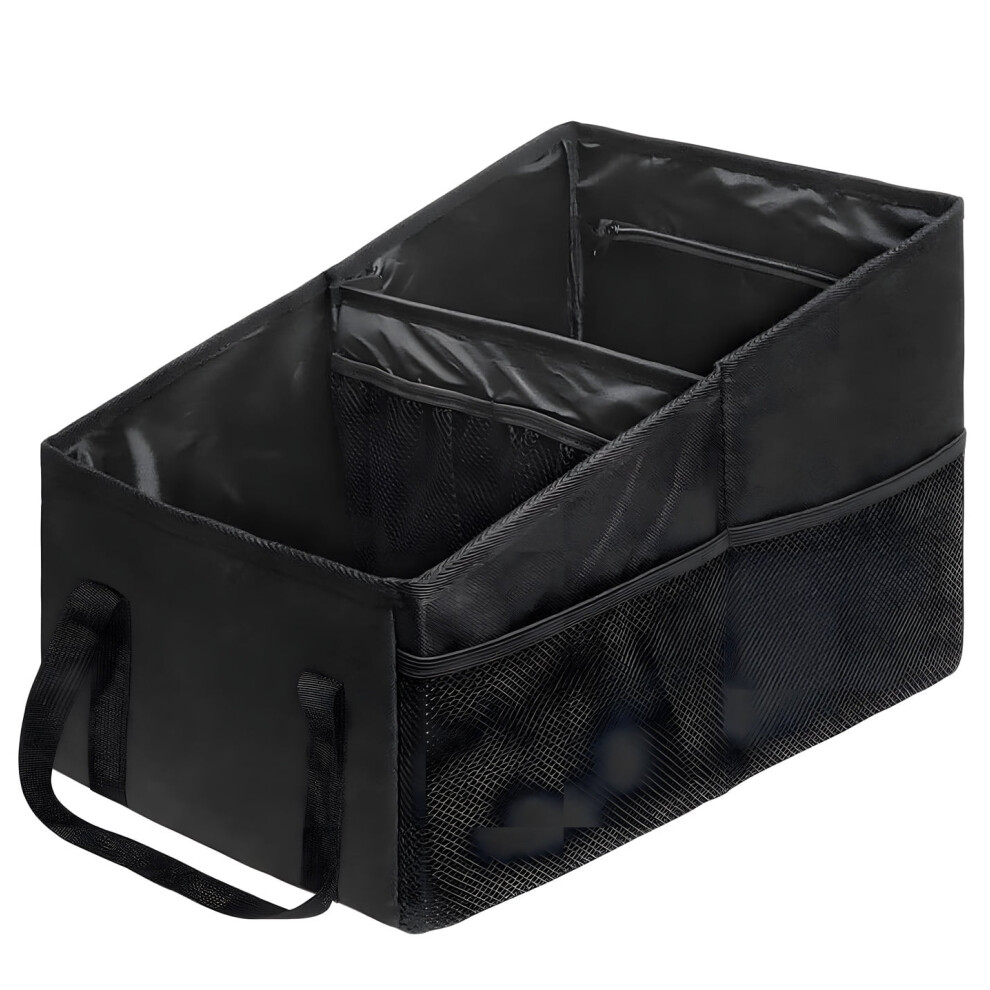 Car Seat Organizer Â Collapsible Front/Back Seat Storage With 4 Cup Holders, Belted Backseat Organizer For Kids Â Compatible With Most Cars 9130661896221
