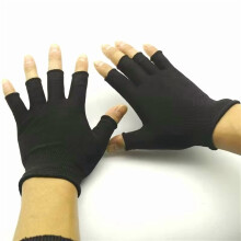 Nylon Knit Fingerless Work Gloves 4-Pack