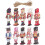 Christmas Ornaments Flat Wooden Nutcracker Soldier 20 Pcs 1