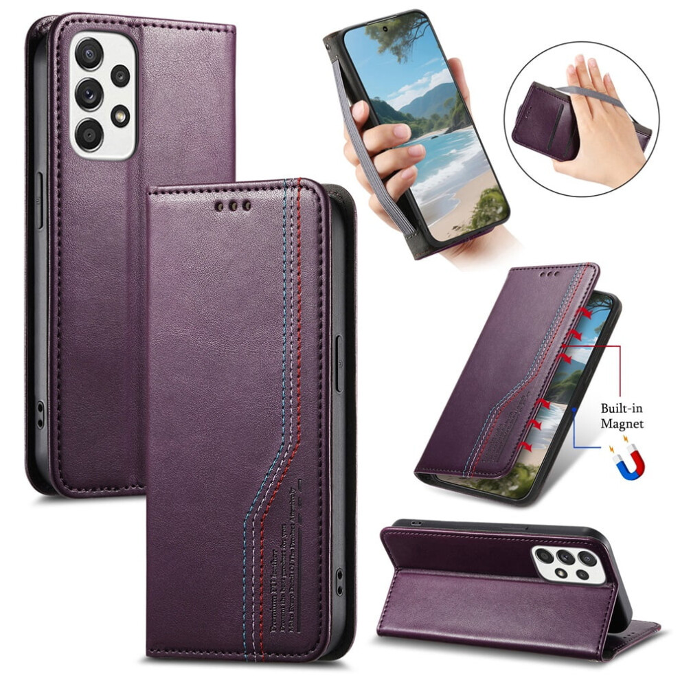 Samsung Galaxy A52 5G Leather Flip Case With Wristband And 9180435651082