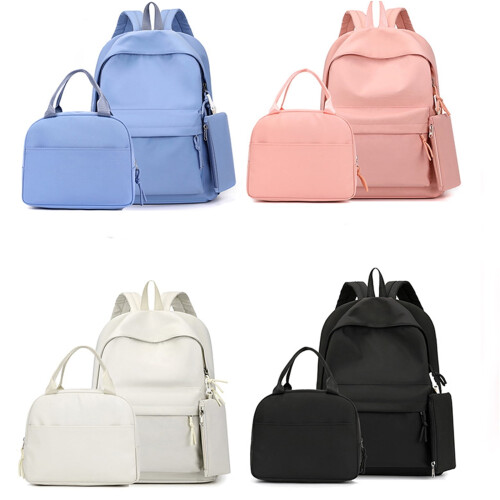 3 Piece Backpack - Bookbag with Lunch Box for School - Lightweight Backpacks