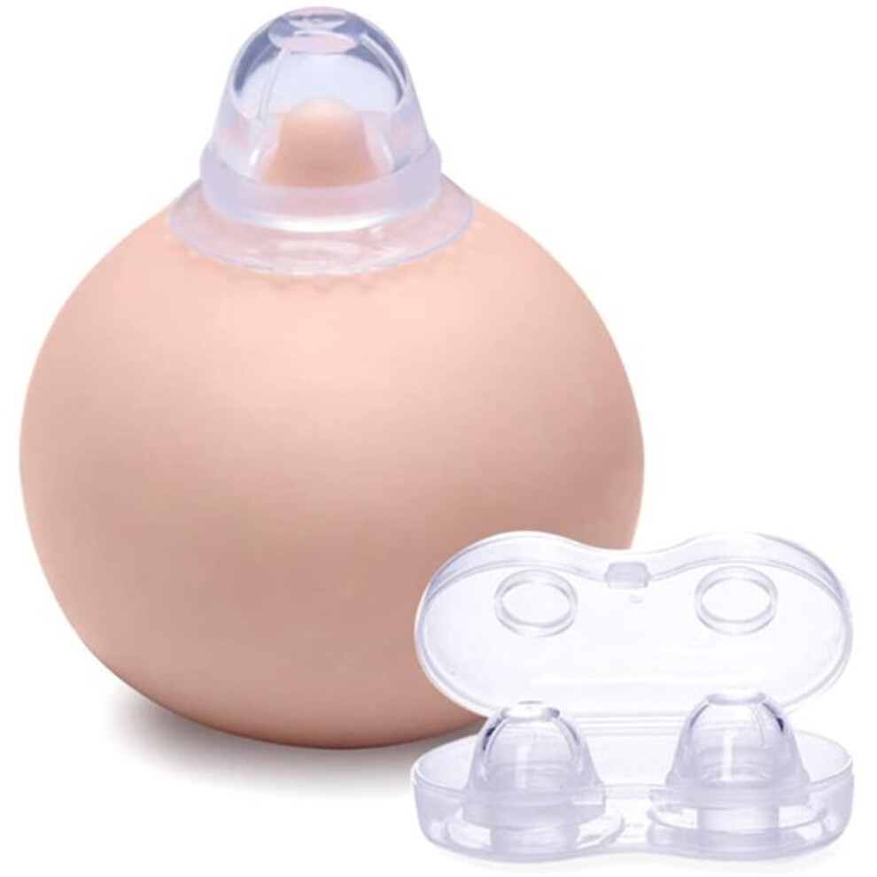 2-Pack Silicone Nipple Aspirator & Corrector, Painless Nipple Sucker for Shy Nipples, Breastfeeding Aid for Pregnant Women, Compatible with All