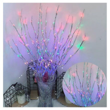 30" 20LED Battery-Operated Warm White Lighted Branches – Vase Fillers for Christmas, Home & Party Decor (Indoor/Outdoor), Compatible with AAA