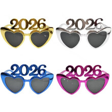 2026 Number Glasses New Year Eyeglasses Glitter Party Sunglasses for New Year Eve Graduation Christmas Photo Booth Props