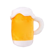 Dog Squeaky Toy Beer Bottle Shape Soft Plush 1 PC