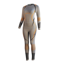 asdoklhq Damen Thermounterwäsche Winter Rundhals Eng anliegend Atmungsaktiv Unifarben Warmhaltend Thermounterwäsche-Sets Orange M