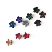 10 stuks bloemvormige mini-haarspeldjes voor peuters, geschikt voor dagelijks gebruik, gemaakt van acryl
