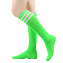 Womens Athletic Knee High Socks, Outdoor Sport Thigh High Stockings, Casual Stripes Tube Socks(1 Pair)