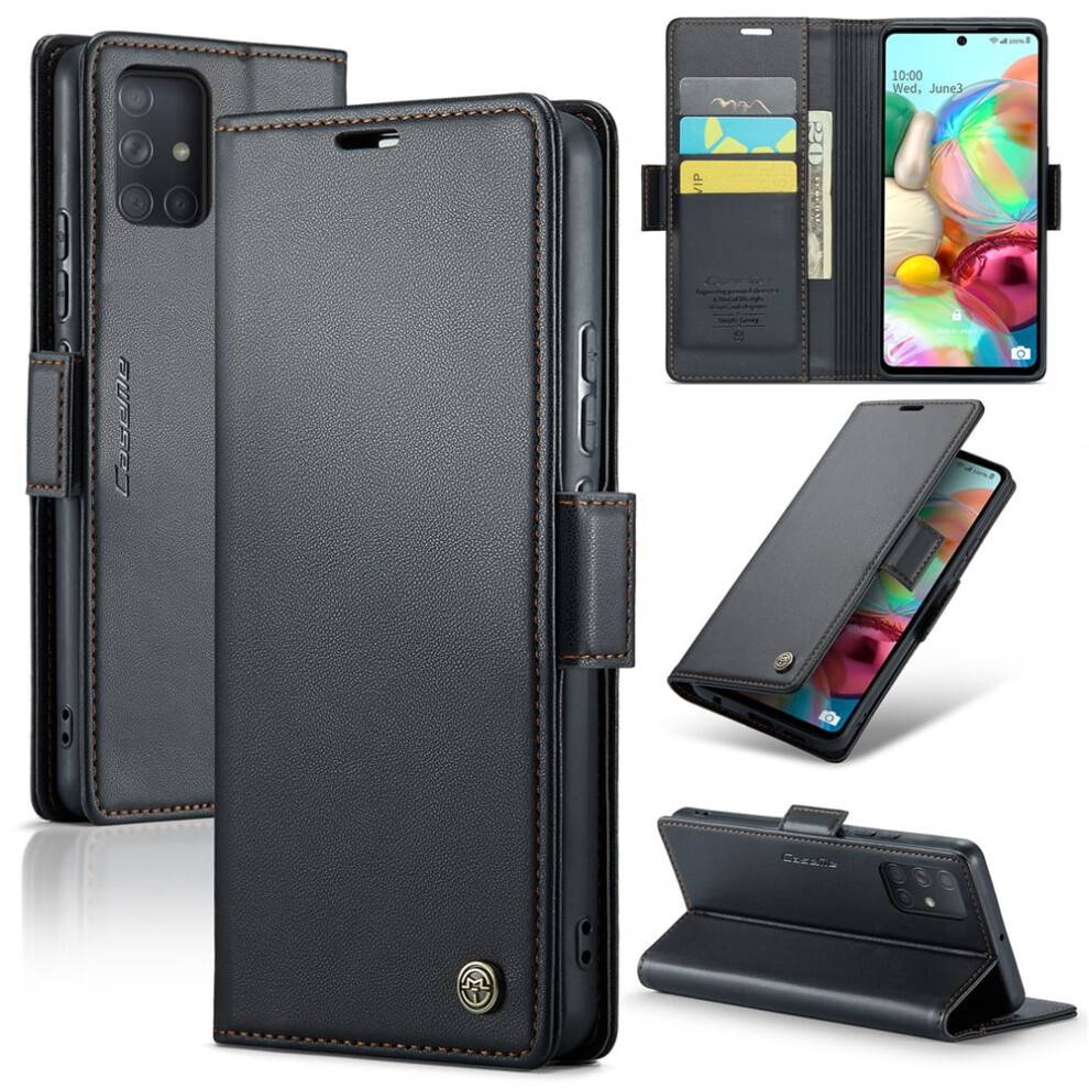 Caseme Leather Wallet Case For Compatible With Samsung Galaxy A71 4G Â Rfid Blocking, Magnetic Clasp, Kickstand, Card Holder 9193271798194