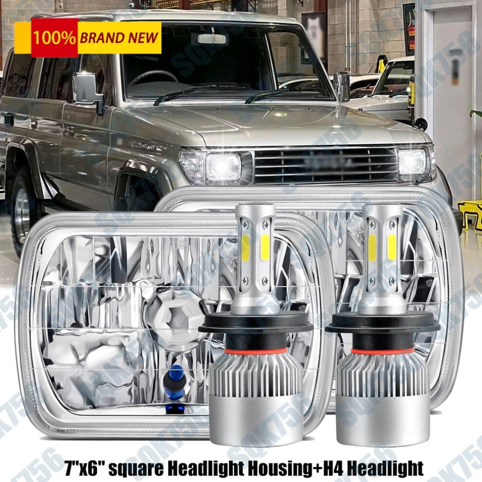 Led Headlights 5X7" And 7X6" Hi/Lo Drl For Toyota Tacoma 9558830570961