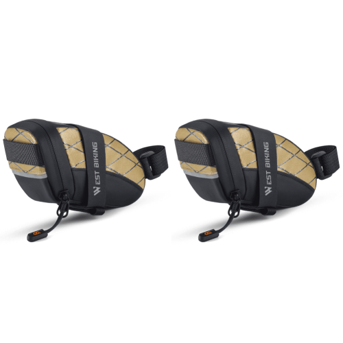 WEST BIKING Bike Saddle Bag Waterproof 2 Pcs