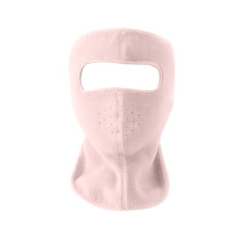 Máscara de esqui de lã polar com proteção UV, à prova de vento, capuz tático para clima frio, compatível com atividades ao ar livre.