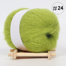 Mohair Yarn Green Ultra Soft Fuzzy 50g Roll