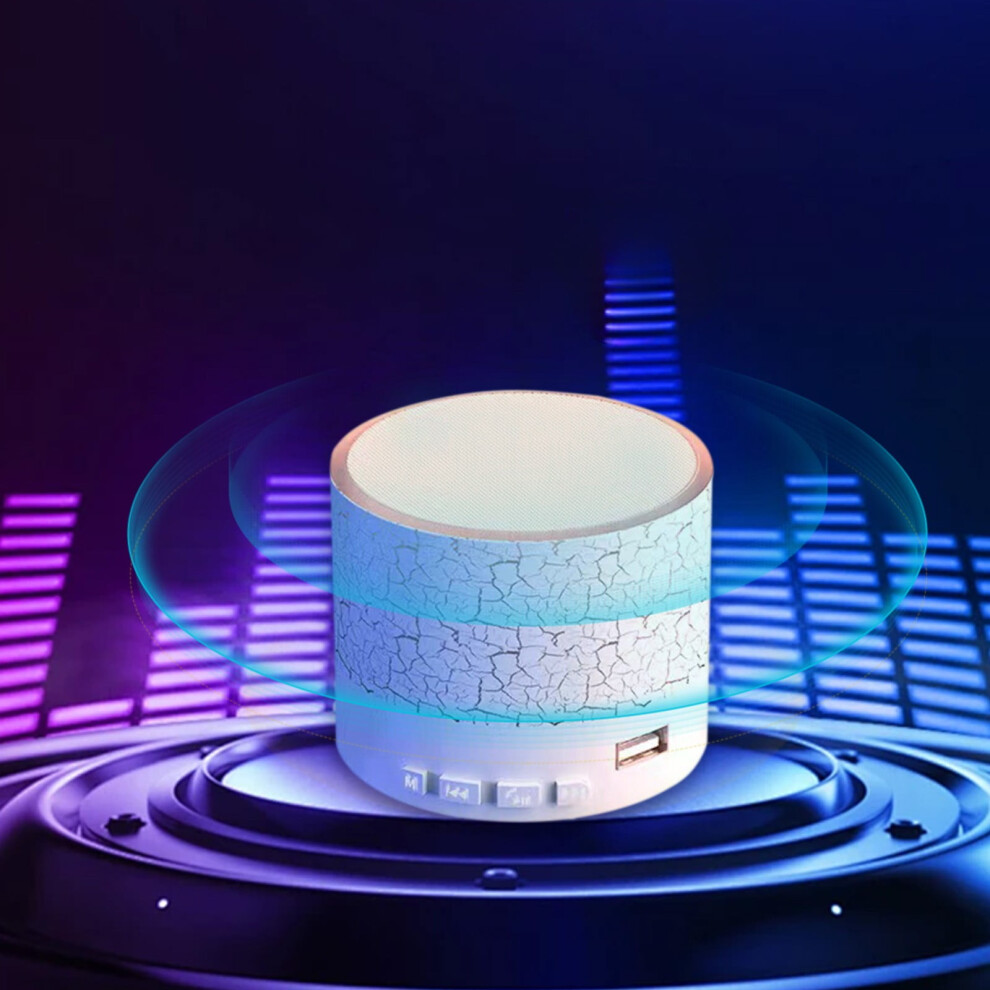 Portable Mini Bluetooth Speaker, Small Wireless Audio Speaker With Subwoofer & Led Â Compatible With All Bluetooth Devices Light 9165521609260