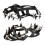 Snow Crampons Black M 1 Pair 18-Teeth 1