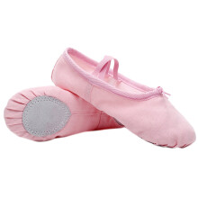 Baby Girl Canvas Cotton Ballet Pointe Dance Shoes Gymnastics Slippers Yoga Flats