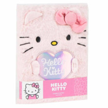 Hello Kitty Plüsch-Notizbuch mit Softcover und 80 Seiten
