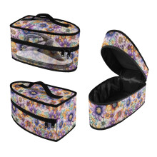 Polyester Travel Steamer Bag with Flowers Pattern