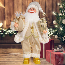 Jul 12 tommer sød julemandsdukke stående stilling julemandsdukke vinduesdekoration