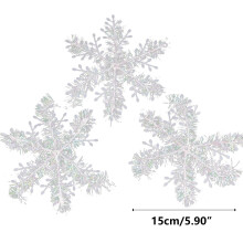Christmas Snowflake Decorations 12PCS Snowflake String Decoration Christmas Tree Decoration Pendant Christmas Snowflake Christmas Decoration,White