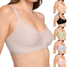 Wireless Non Padded Cotton Bra for Women Comfortable Breathable Lightweight Everyday Underwear