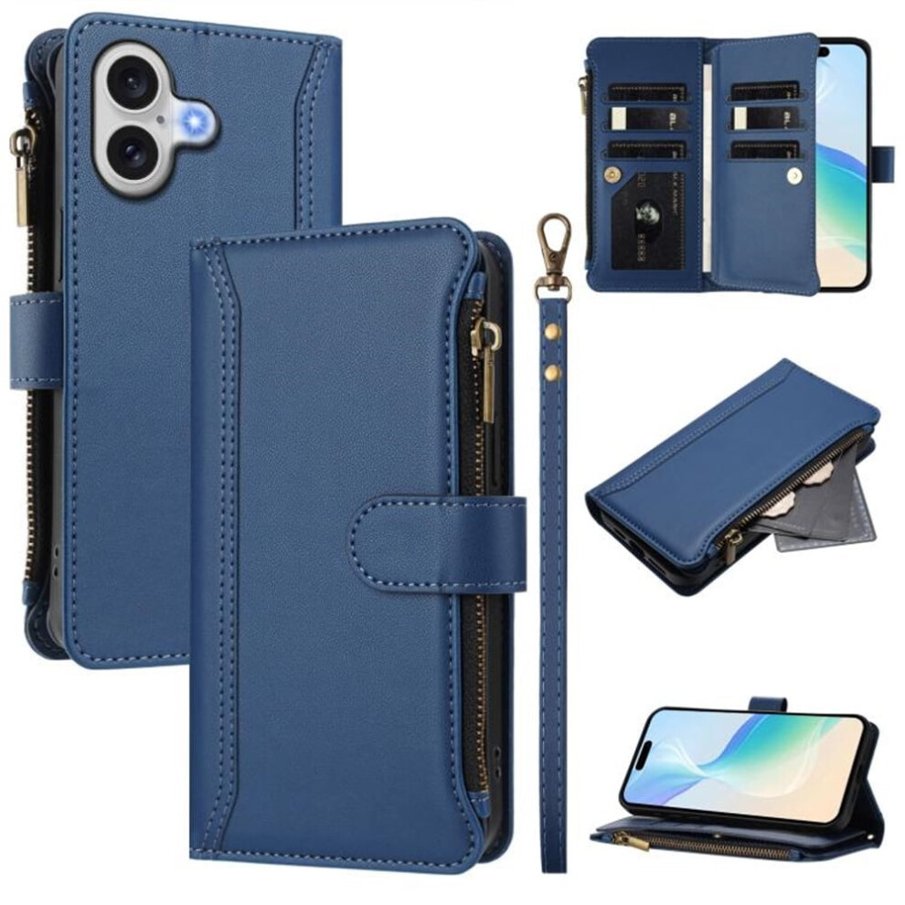 Iphone 17 Wallet Case Pu Leather Magnetic Flip Cover With 9 919886043530