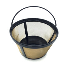 Clearance Under 5 Make Up Stainless Steel Coffee Filter - 8-12 Cup Basket Reusable Metal Filter For Mainstream Coffee Maker And Independent Use