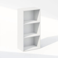 Rangement et organisateur de placard Reed, organisateur de placard à 3 niveaux, étagères ouvertes, pour dressing, chambre, salon, blanc