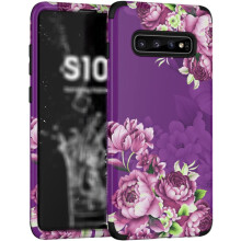 Samsung Galaxy S23/S22/S21 Ultra/Plus Purple Floral Rugged