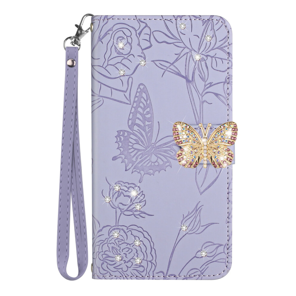 Diamond Butterfly Wallet Case For Iphone 11 Pu Leather 919886040690
