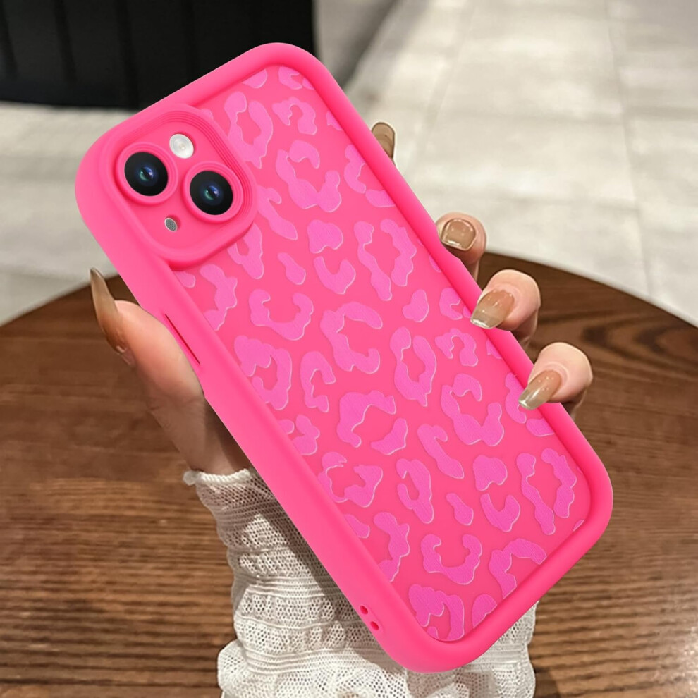 Compatible With Iphone 15 Case Â Cheetah Print Shockproof Soft Tpu, Slim Anti-Scratch Leopard Design, Hot 6.1" Pink 9405492230255