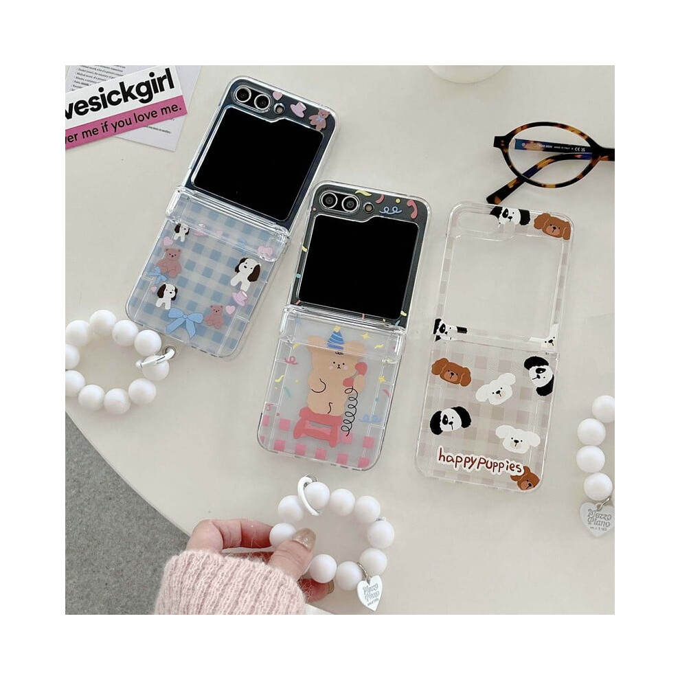 Cartoon Dog Puppy Hard Phone Case For Samsung Galaxy Z Flip 968604652868