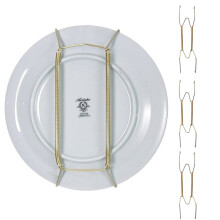 Stainless Invisible Wall Plate Hangers, Steel Golden, 4 Pieces