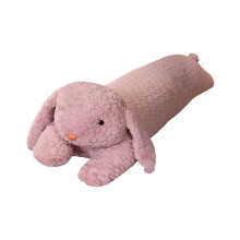 Coussin en peluche lapin de Pâques de 90 cm, animal en peluche lapin, long coussin en peluche lapin pour enfants et adultes, violet