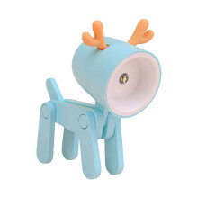 Mini zvieracie nočné svetlo, roztomilé jeleňové nočné svetlo, dekorácia domácnosti, stolová lampa, prenosný stojan na smartfón, kreslená