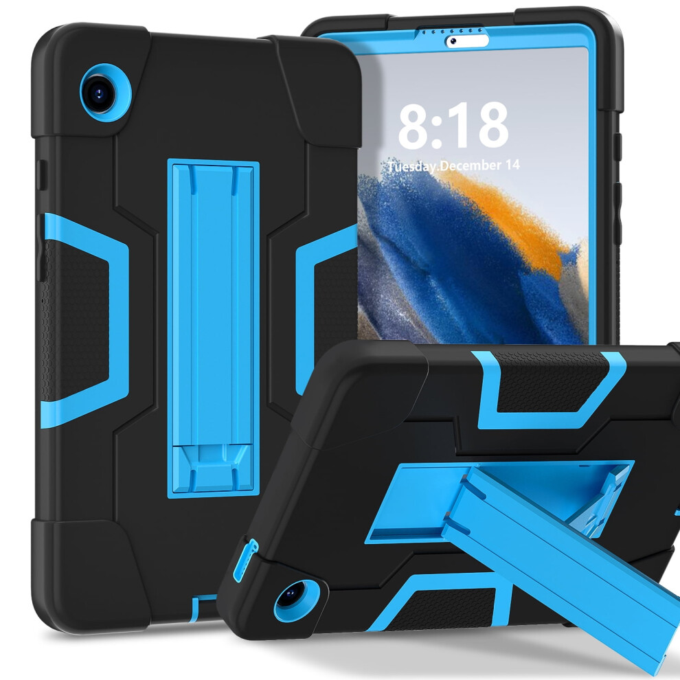 Heavy Duty Shockproof Case For Galaxy Tab A9 8.7" (2023, Sm-X110/X115/X117), Compatible With Samsung, + Black/Blue 9165521605736