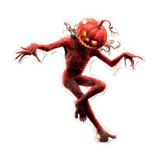 Ozdoba samochodowa na Halloween, akrylowa zawieszka do samochodu, upiorny dyniowy mężczyzna, ozdoba na lusterko samochodowe, akrylowa zawieszka z