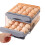 32-Egg2-Tier Αυγοθήκη Ψυγείου με Συρτάρι & Λαβές, Γκρι – Συμβατή με Στάνταρ Ψυγεία 1
