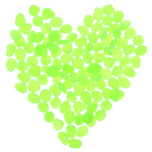 Pebbles for Flower Pots Light Green 100 Pcs