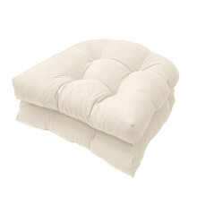 Count 2pcs 19x19" Cushion Garden Chair Patio Sofa Rattan Tatami, Gifts for Yourself, White
